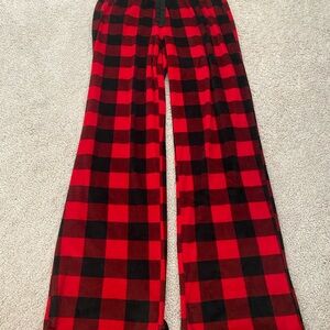 Red and Black Plaid Lounge Pants